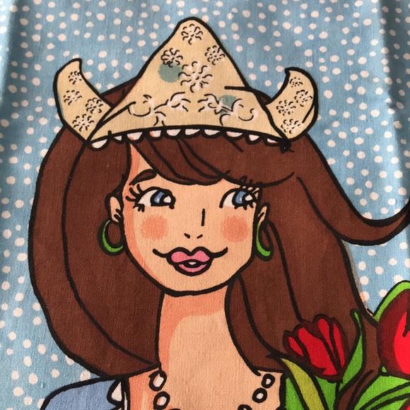 🌻4/$20 Vintage Holland Souvenir Linen Kitchen Towel Original Condition - Picture 2 of 9